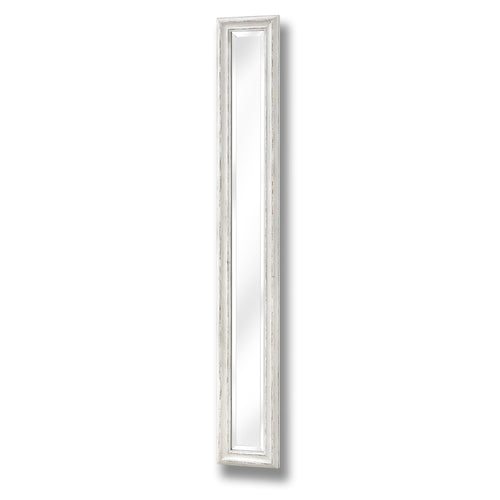 Antique White Frame Narrow Wall Mirror — main product view