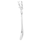 Silver Nickel Stag Head Detail Shoe Horn