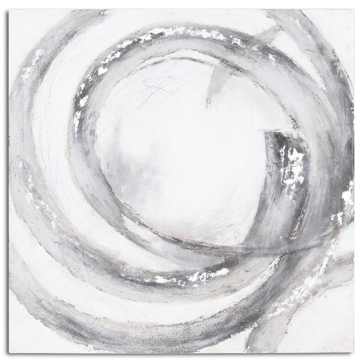 Galaxy Silver And Grey Hand Painted Canvas — main product view