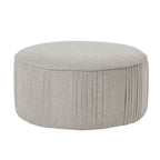 Lily Swivel Ottoman In Oatmeal Twill