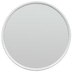 Washed Wood Framed Beaded Mirror