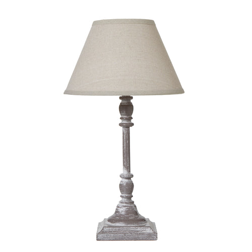 Antia Stem Table Lamp With Linen Shade — main product view