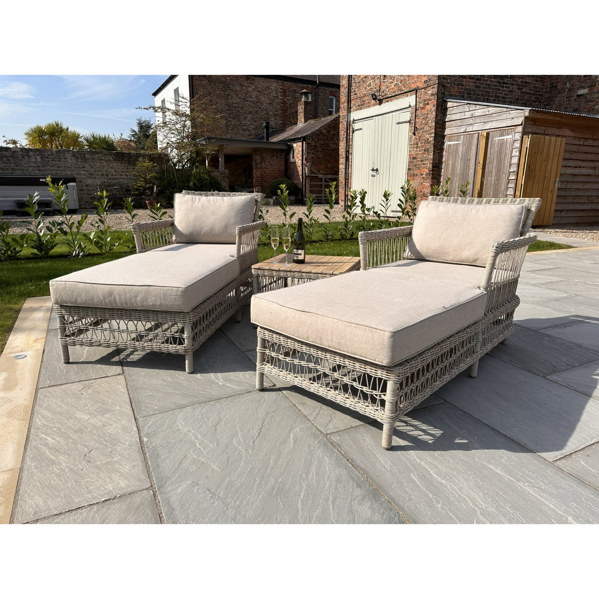 Provence Collection Outdoor Sun Lounger Set — main product view