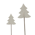 Whitewashed Rustic Tree On Stand