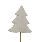 Large Whitewashed Rustic Tree On Stand