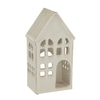 White Ceramic House Tea Light Holder