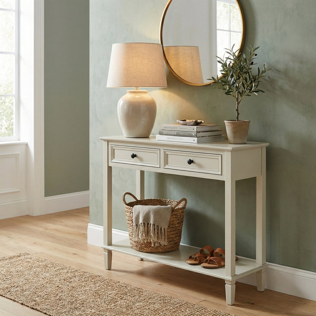 Belmont Collection 2 Drawer Console