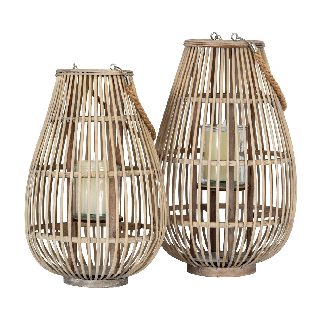 Medium Ellipse Lantern With Glass Holder