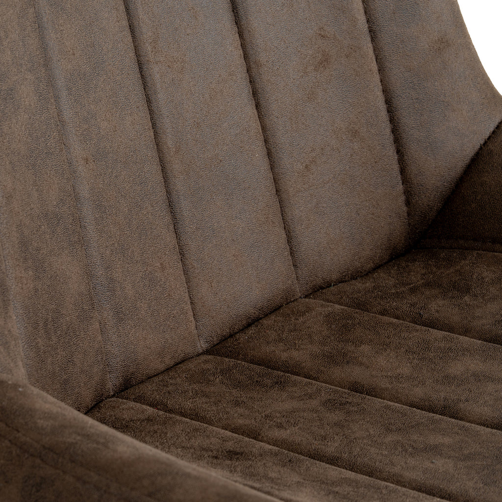 Malmo Coffee Swivel Dining Chair