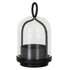 Nyx Large Candle Holder With Glass Cloche
