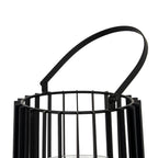 Lynk Large Lantern With Handle And Glass Candle Holder