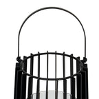 Lynk Medium Lantern With Handle And Glass Candle Holder