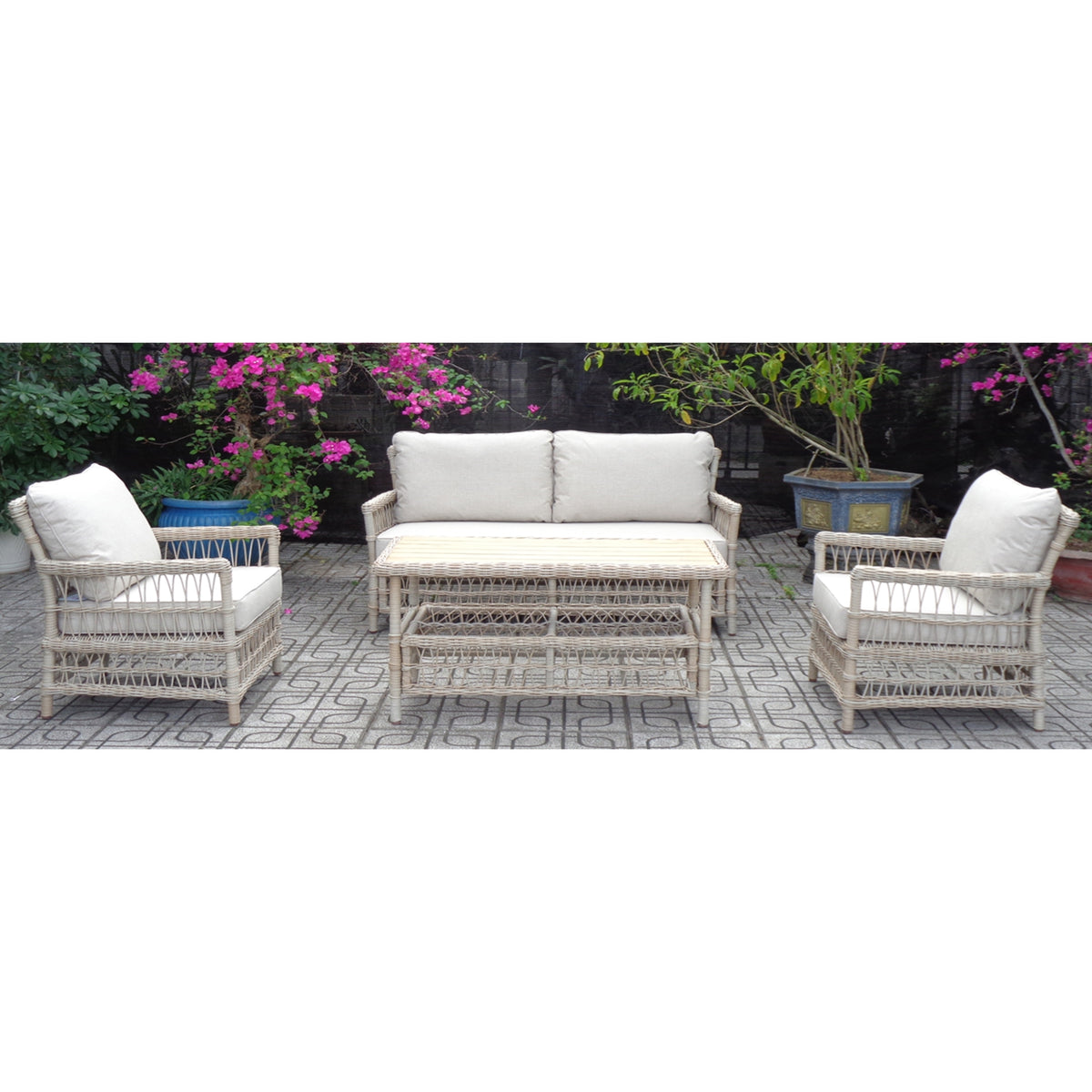 Provence Collection Outdoor 4 Seater Lounge Set — main product view