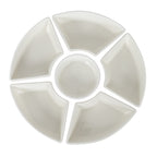 Acacia Lazy Susan including Ceramic Serving Bowls