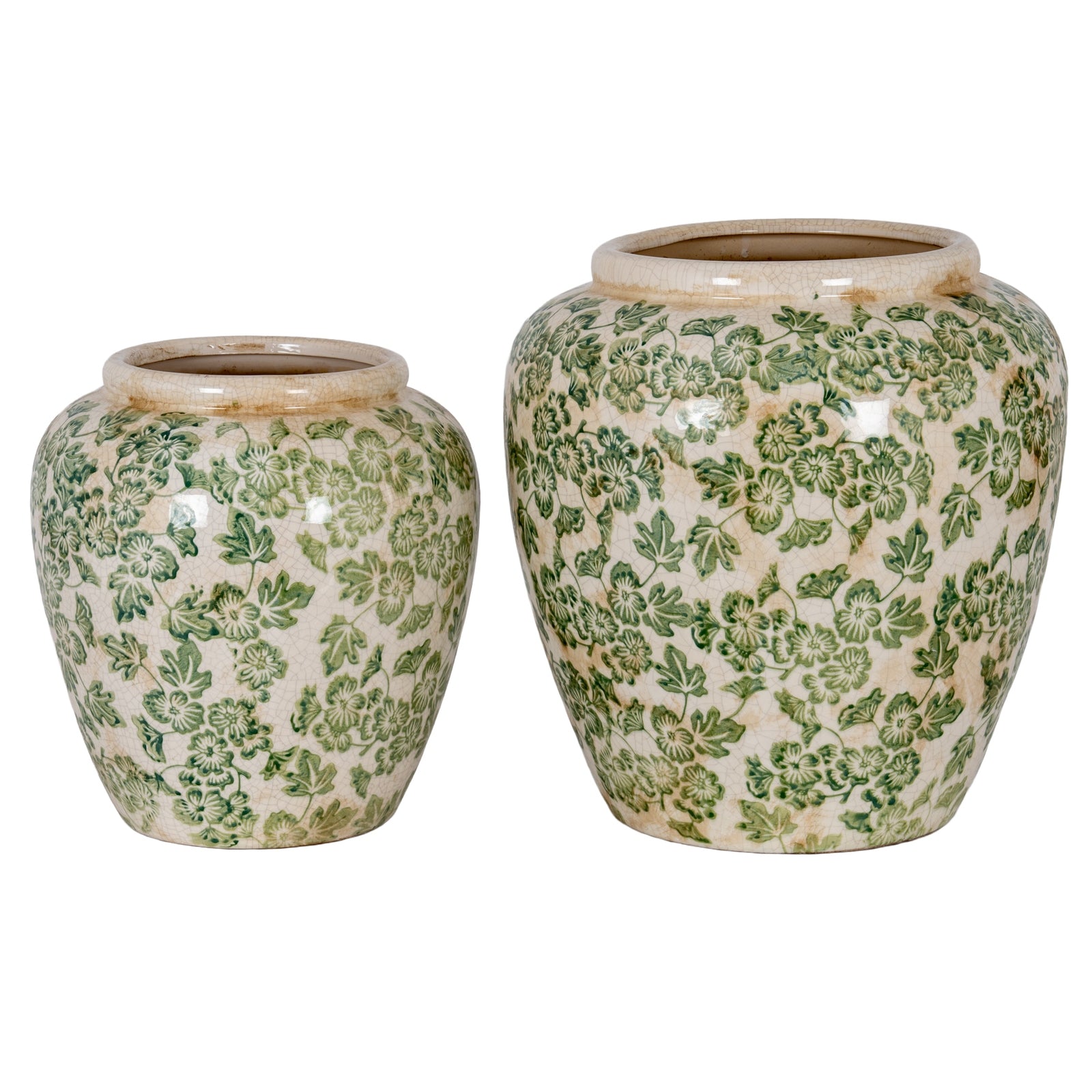 Small Green Clover Olpe Vase