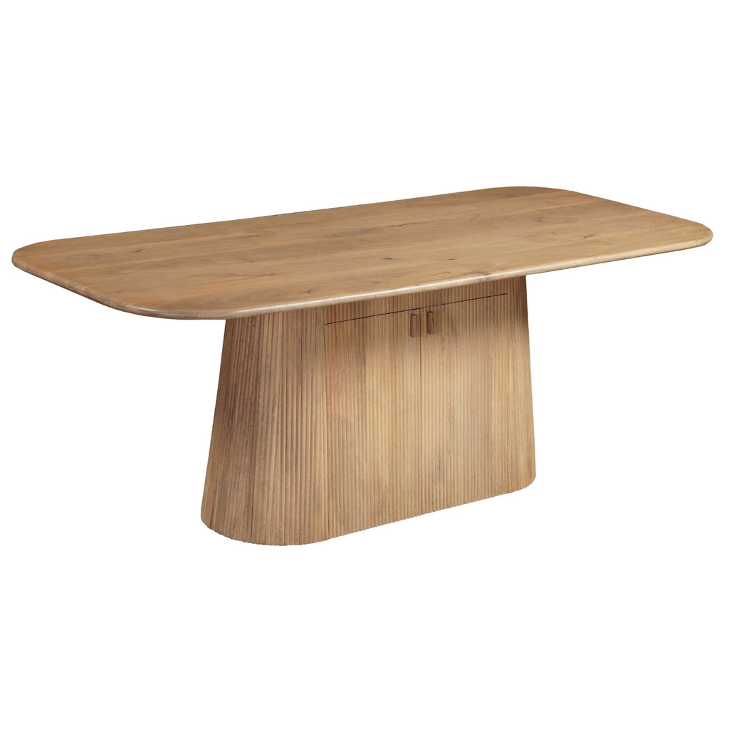 Austin Solid Wood 175cm Dining Table with Storage Sideboard