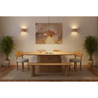 Austin Solid Wood 175cm Dining Table with Storage Sideboard