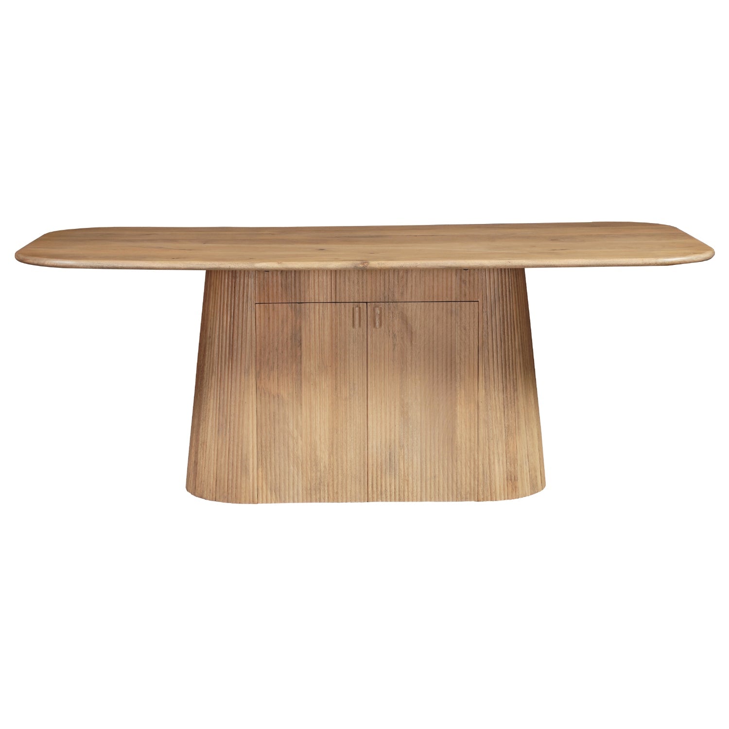 Austin Solid Wood 200cm Dining Table with Storage Sideboard