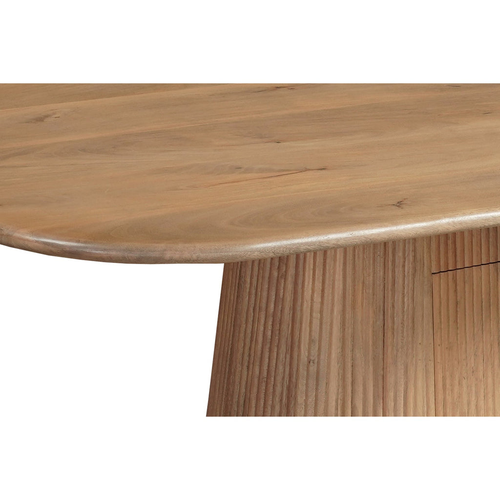 Austin Solid Wood 200cm Dining Table with Storage Sideboard