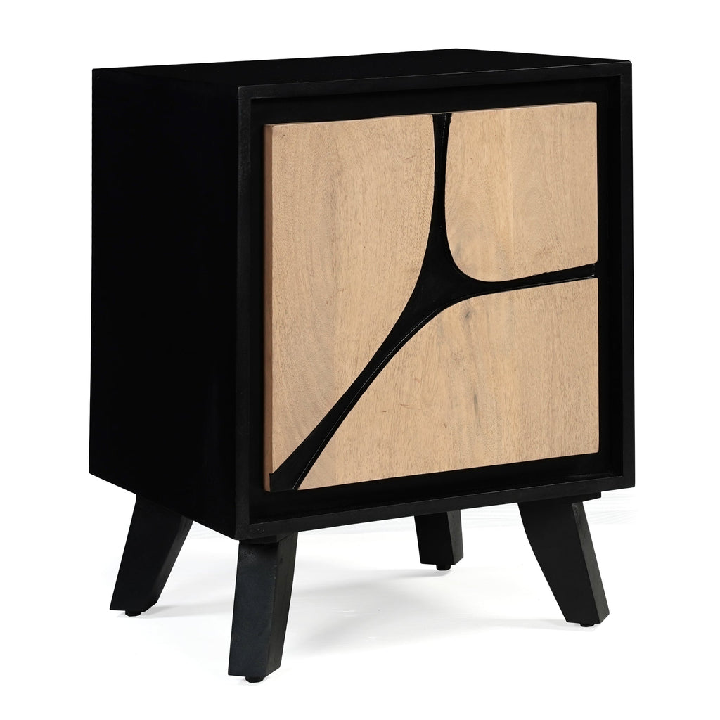 Boho Solid Wood Bedside Table