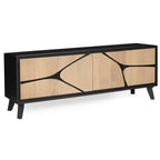 Boho Large Low Board TV Cabinet / Low Sideboard