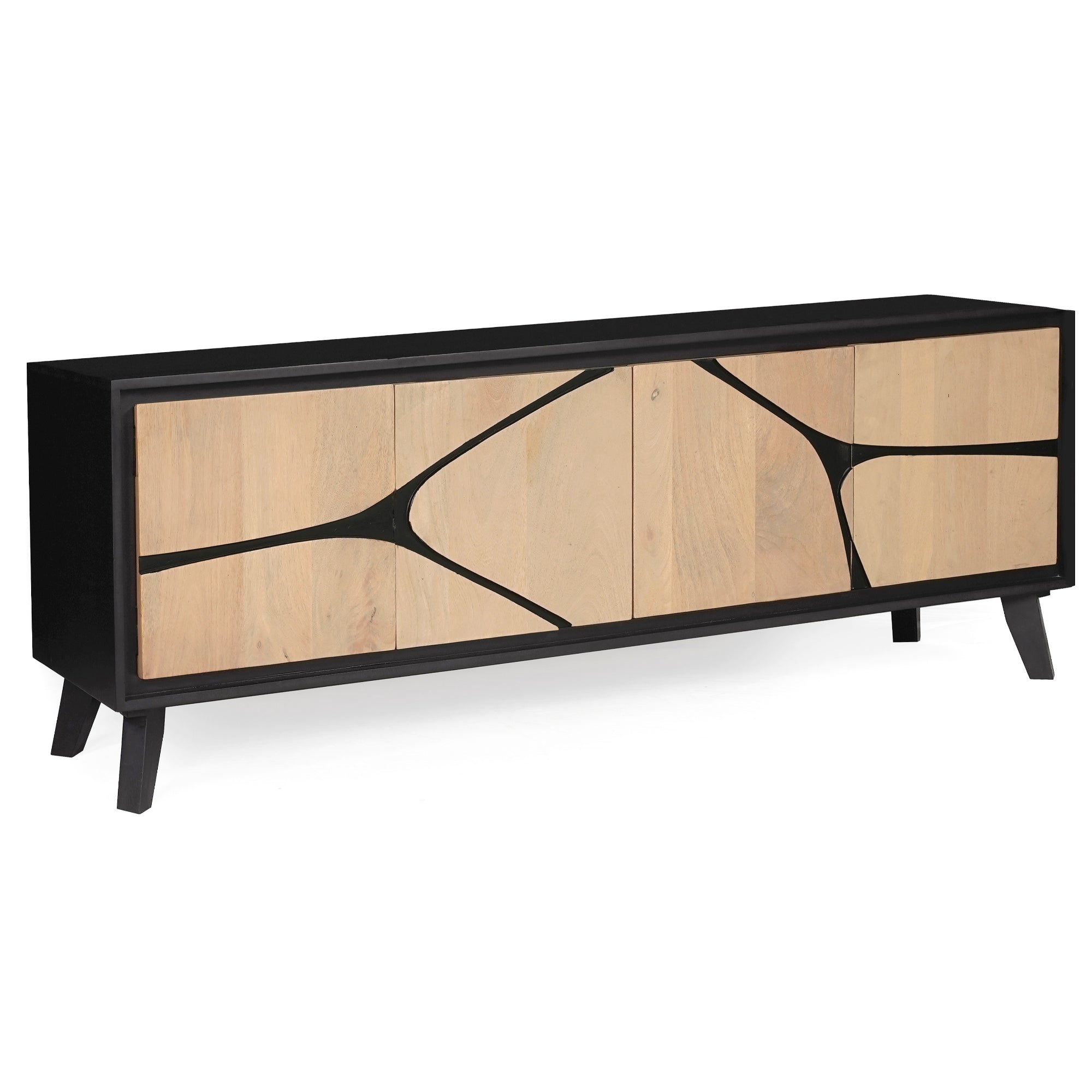 Boho Large Low Board TV Cabinet / Low Sideboard