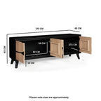 Boho Large Low Board TV Cabinet / Low Sideboard