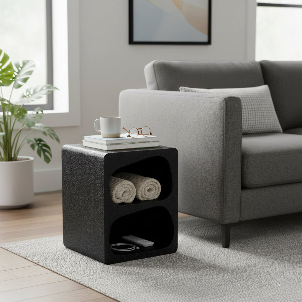 Mia Modern Block Side End Table