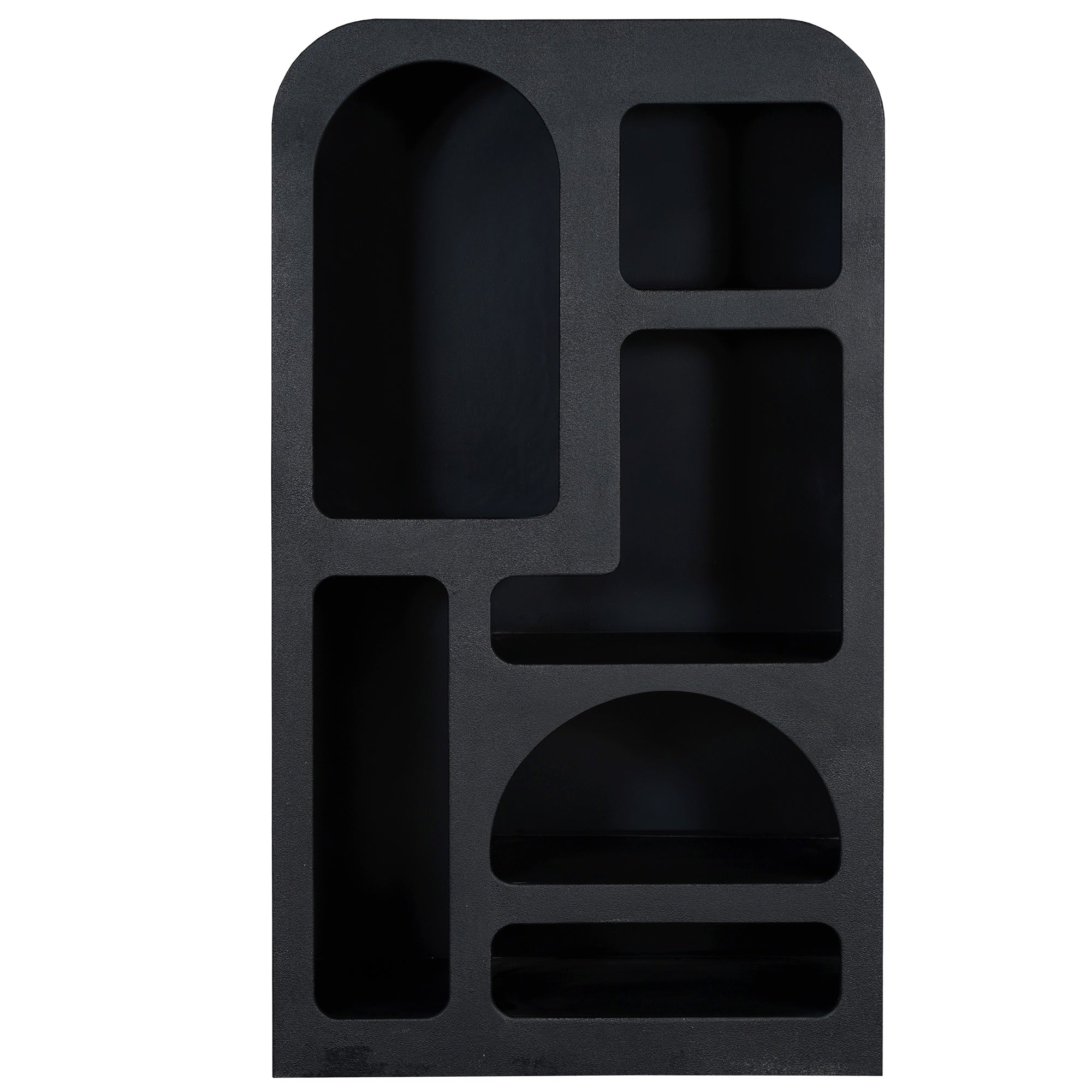 Mia Modern Tall Geometric Bookcase