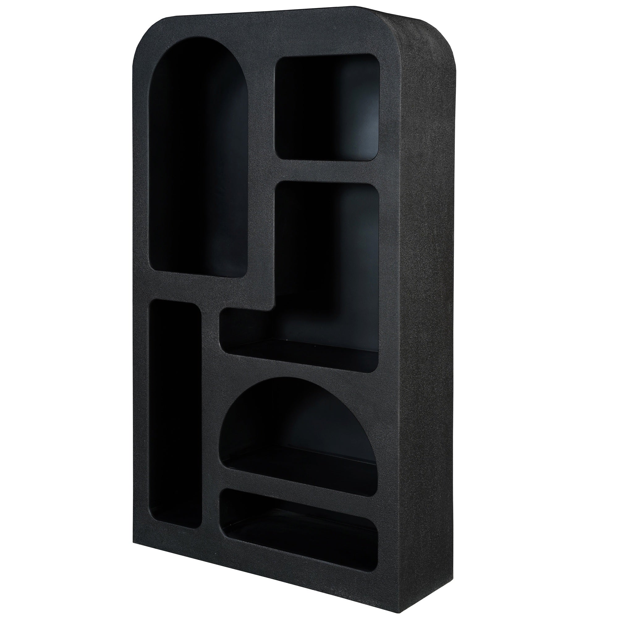 Mia Modern Tall Geometric Bookcase