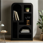Mia Modern Tall Geometric Bookcase