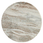 Ashford Round Marble Top with Wood Pedestal Coffee Table