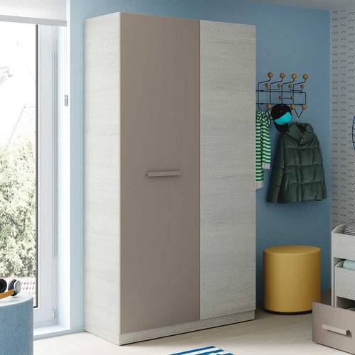 Almiron White & Grey Ash 2 Door Wardrobe — main product view