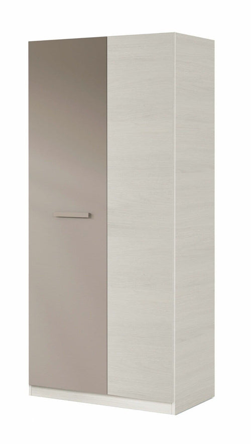 Almiron White & Grey Ash 2 Door Wardrobe — alternate product view