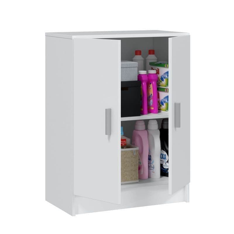 Alonso 2 Door White Universal Storage Cupboard — main product view