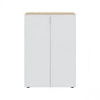 Alvaro White And Oak Effect 30 Pairs Shoe Cupboard Cabinet