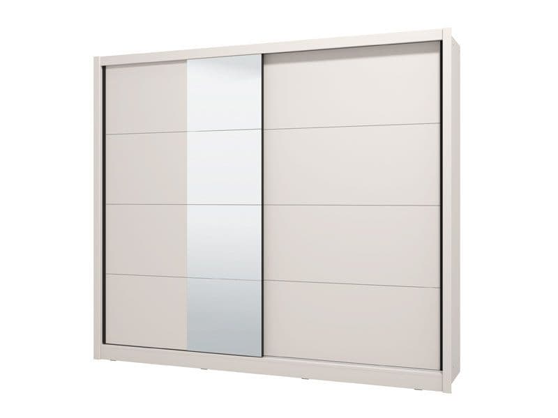Alvira Cashmere Taupe 251cm Extra Large Mirrored Sliding Door Wardrobe