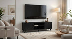 Atlantis Matte Black Large TV Cabinet