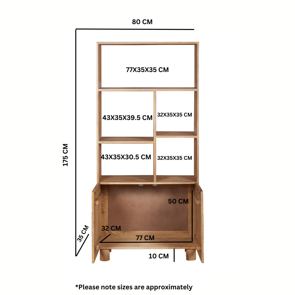 Austin Solid Wood Bookcase