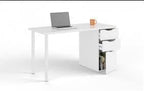 Blanco Arctic White Desk With Drawers and Cupboard