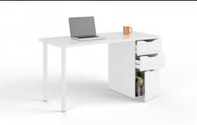 Blanco Arctic White Desk With Drawers and Cupboard