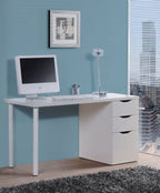 Blanco Arctic White Desk With Drawers and Cupboard