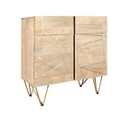 Light Gold 2 Door Medium Sideboard