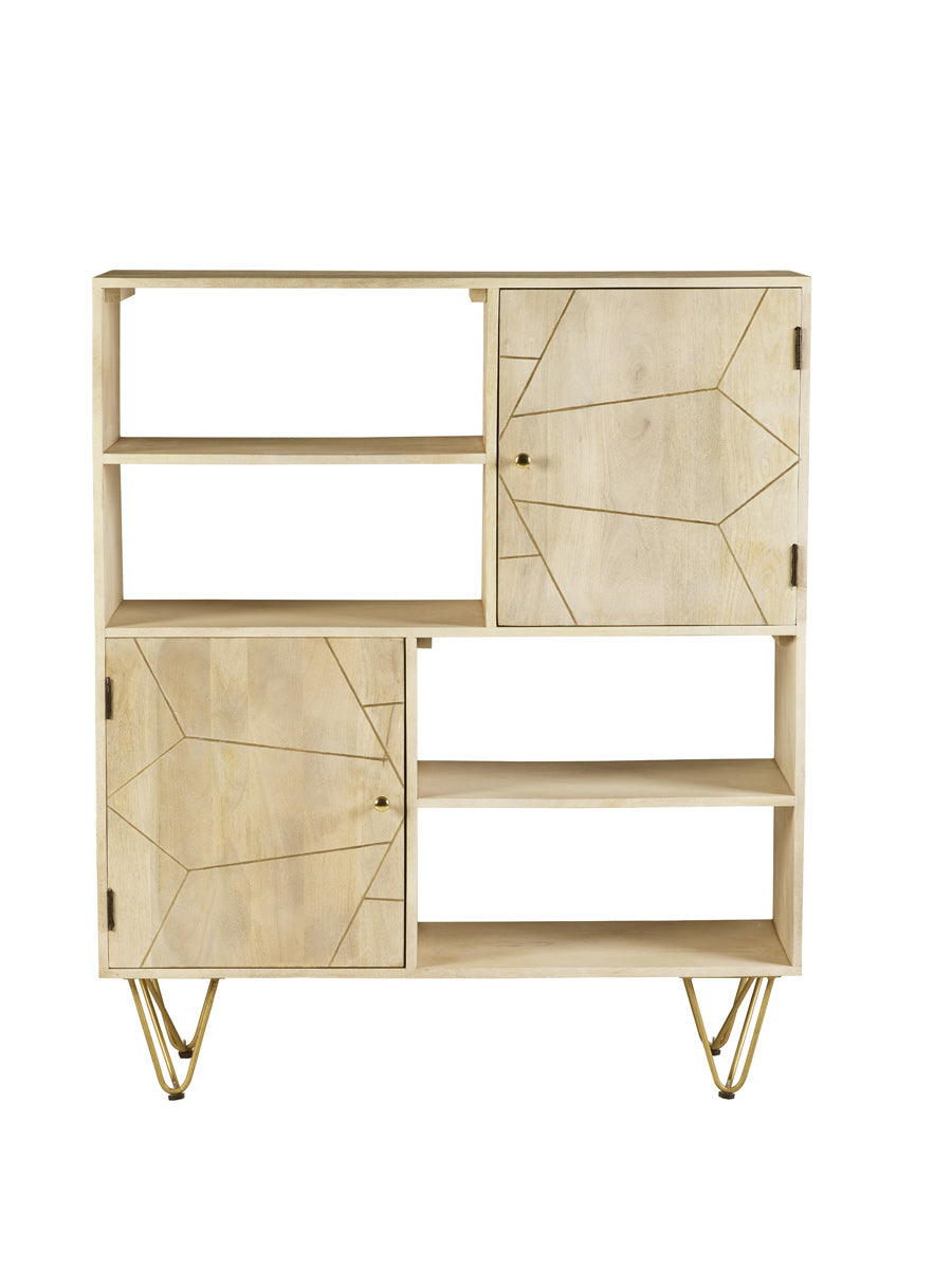 Light Gold Display Cabinet — alternate product view