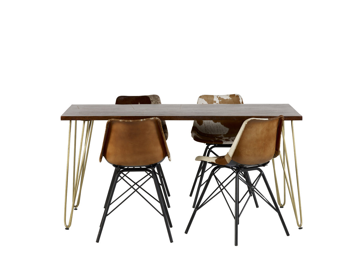 Dark Gold Dining Table 