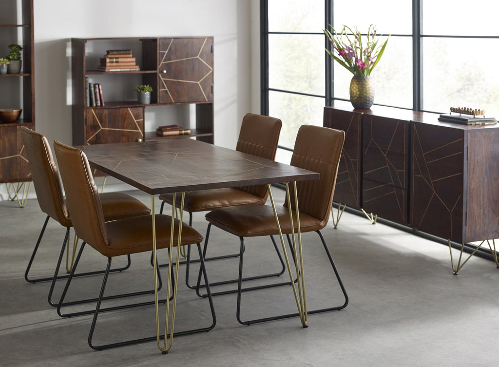 Dark Gold Dining Table 