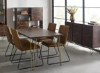 Dark Gold Dining Table 