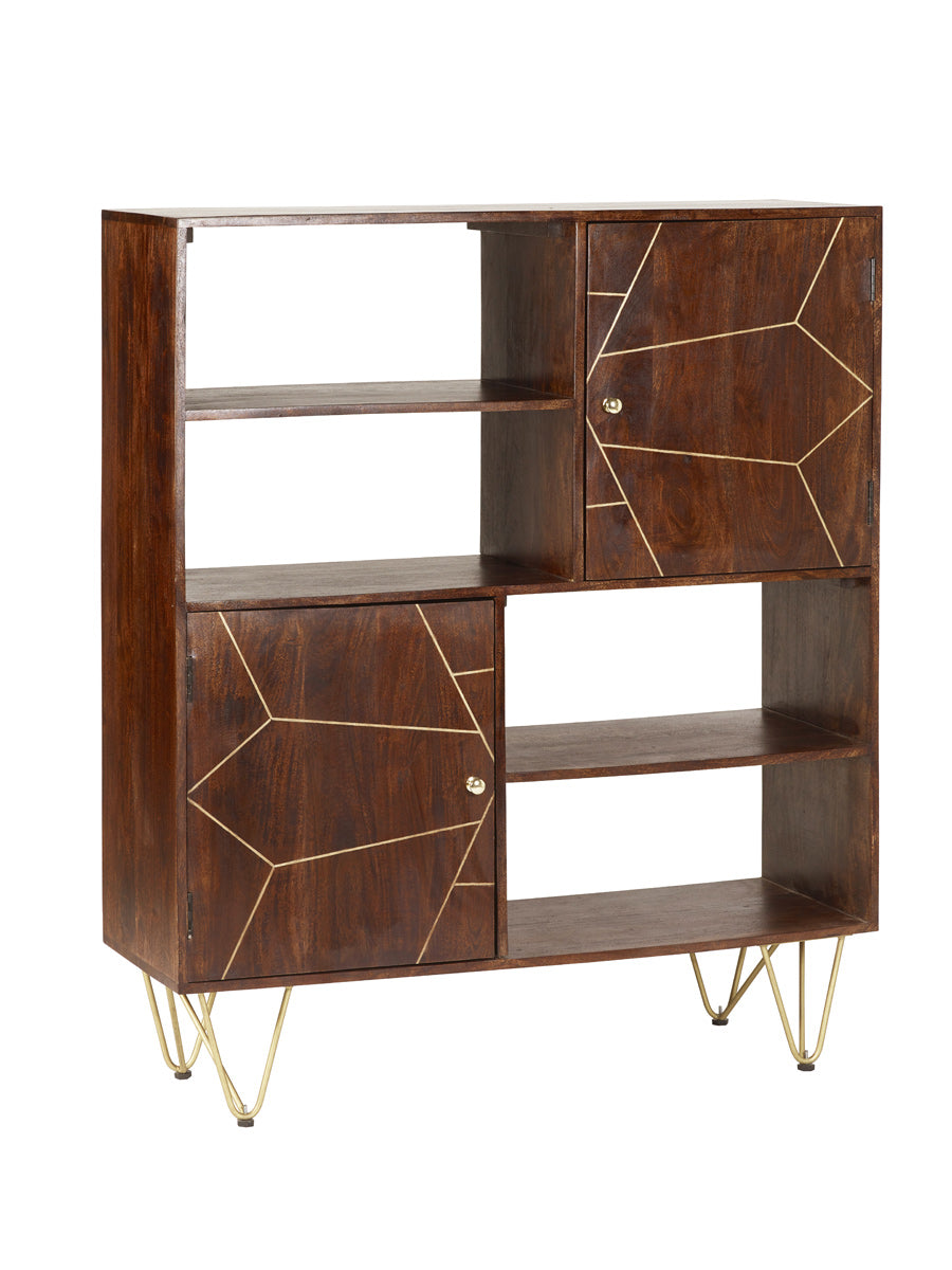 Dark Gold Display Cabinet — alternate product view