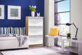 Carrera Mirrored and Oak Effect 3 Drawer Shoe Cabinet