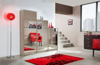 Carrera Mirrored and Oak Effect Tall 4 Drawer Shoe Cabinet